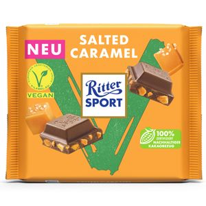 Ritter Sport Vegan Salted Caramel Vegane Edition Schoko Tafel 100g