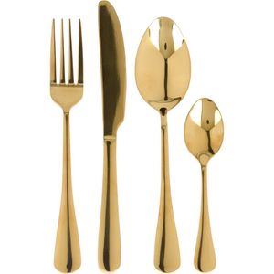 Excellent Houseware 16-tlg. Besteckset Golden Edelstahl