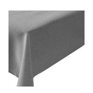 Tischdecke quadratisch 160x160 cm silber Leinenoptik Lotuseffekt Tischwäsche