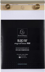 EXACOMPTA Notizblock "BLOC FAF" 185 x 115 mm gepunktet