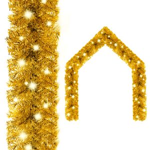 Leap Weihnachtsgirlande mit LED 10 m Golden Heim & Garten Dekoration Festtags-Dekoartikel Weihnachtsbeleuchtung Farbe Gold Größe 10 m Anzahl im Paket 1