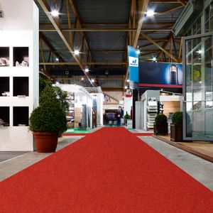 Messeteppich Hochzeitsteppich Eventteppich Sintra Nadelfilz Rot meliert 200x500 cm
