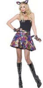 Katzenkostüm Kostüm Party Katze für Damen Kätzchen Damenkostüm Partykostüm Partymieze One Size
