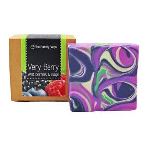 Naturseife Very Berry | 120 g | Naturseife mit dem Duft nach Brombeeren, Himbeeren, Geißblatt & Salbei