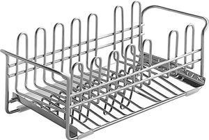 Spülbecken Organizer, Schwammhalter Küche Edelstahl, Küchen Organizer Schwammhalter Mit Selbstentleerender Ablaufwanne