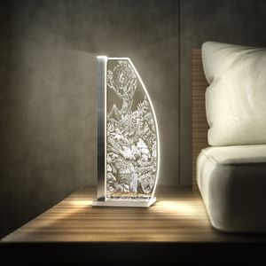 Luverre LED Tischleuchte Woodland by Sophie Jonas Hill Segel Silber