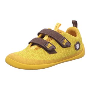 Affenzahn Knit Happy Tiger Kinderschuhe Jungen Halbschuhe Klett Gelb, Schuhgröße:29 EU