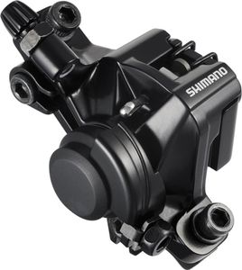 SHIMANO BR-M375 Altus Scheibenbremssattel, Vorder- oder Hinterrad, mechanisch, ohne Scheibe, schwarz