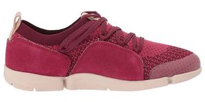 Clarks Tri Amelia damskie lekkie czerwone skórzane buty 37