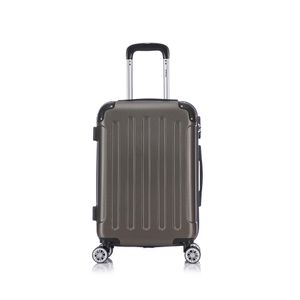 Flexot® F-2045 Handgepäck Bordcase Trolley Koffer Reisekoffer Hartschale Doppeltragegriff mit Zahlenschloss Gr. M Farbe Bronze-Gold