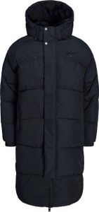 Jack & Jones Herren Steppmantel JORVIPER LONG PUFFER black schwarz M