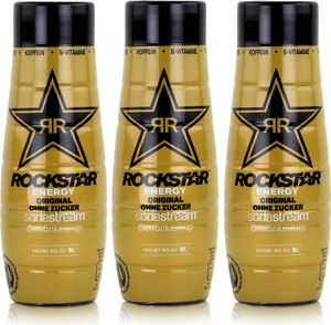 Sodastream Rockstar Energy Original Getränkesirup ohne Zucker 440ml (3er Pack)