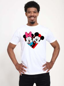 Disney Classics Micky Maus - MICKEY MINNIE HEART Herren T-Shirt S