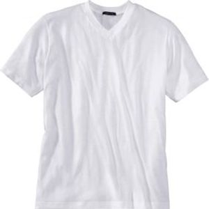 Schiesser Herren Unterhemd Shirt T-Shirt V-Neck Doppelpack 2er Pack - 208151, Größe Herren:L, Farbe:weiss