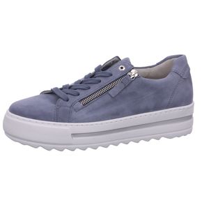 Gabor Comfort Sneaker - Hellblau Veloursleder Größe: 40 Normal