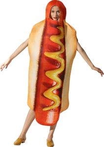 Dress -up oblečenie pre dospelých dámy muži hot dog univerzálna veľkosť