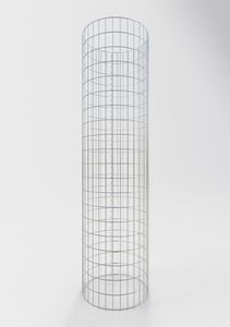 Gabionensäule rund 52  cm Durchmesser, 200  cm Höhe, Maschenweite 5 cm x 10 cm