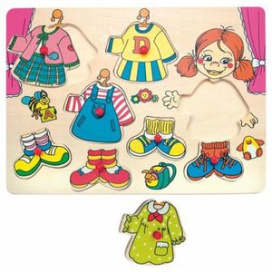 WOODY Jigsaw Dress Up - Kleines Mädchen Carolina