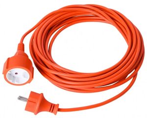 Záhradný predlžovací kábel 20m 2x1mm2 2000W oranžový Eco Light