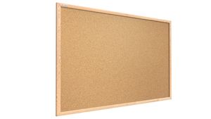 ALLboards Pinnwand mit Holz Rahmen 90x60cm Korktafel Korkwand Pinnwand Kork