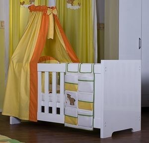7-tlg. Bettset von Luxus Prestij in gelb inkl. Babyschlafsack + Babylätzchen -TOP-