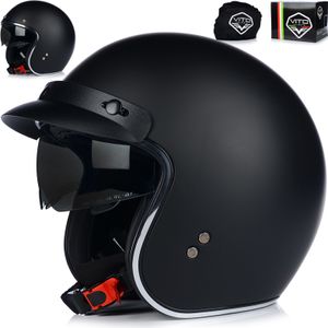 Jet Helm Chopper | VITO SPECIAL | Herren und Damen | Jethelm mit Sonnenblende | ECE 22.06 | Motorradhelm | S (55-56cm) Jet Helm Chopper | VITO SPECIAL | Herren und Damen | Jethelm mit Sonnenblende | ECE 22.06 | Motorradhelm | S (55-56cm)