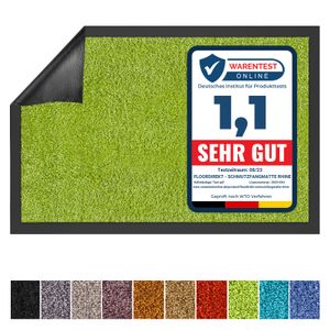 Schmutzfangmatte Rhine waschbare & leistungsstarke Fußmatte Green 90x120 cm
