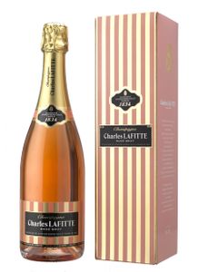 Charles Lafitte Rosé Brut Champagner in Geschenkpackung 0,75L alc. 12,5% vol.