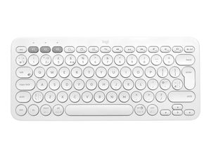 Logitech K380 Multi-Device Bluetooth Keyboard Tastatur Weiss Easy-Switch kabellos