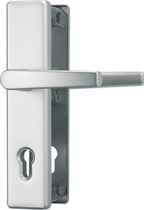 ABUS Schutzbeschlag HLS 214 (Ausführung: Klinke-Klinke, Oberfläche: F1 Aluminium Natur) Ausführung: Klinke-Klinke Oberfläche: F1 Aluminium Natur