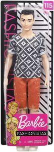 Barbie Ken Fashionistas Puppe im Hipsteroutfit