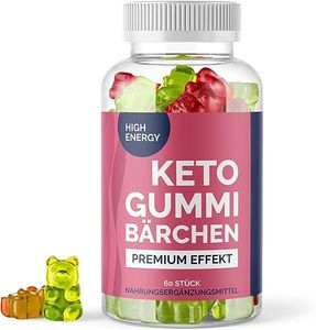 Keto Gummibärchen - Fruchtgummies mit natürlichem Pflanzenaroma - Monatsvorrat mit 60 Stück pro Packung (1x)