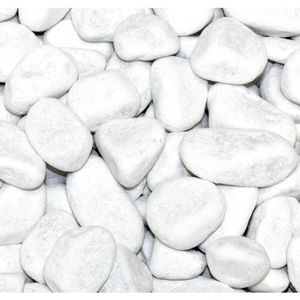 10kg Marmorkies Carrara weiß 15-25mm Dekosand Ziersteine