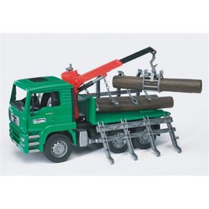 bruder MAN Holztransport-LKW mit Ladung L 25,5 x H 43 x T 18,5 cm, Maßstab 1:16