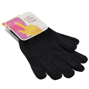OTB Touchscreen Handschuhe für kapazitive Touchdisplays - Touch Gloves - Größe M - schwarz