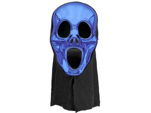 Halloweenmaske Totenkopfmaske Zähne verschiedene Farben, Variante wählen:blau