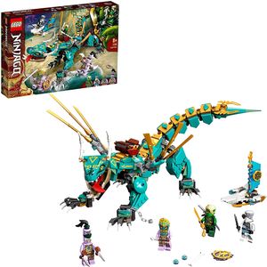 LEGO 71746 NINJAGO Dschungeldrache Bauset, mit Ninja Lloyd und Zane Minifiguren, Drache Spielzeug für Jungen und Mädchen ab 8 Jahren