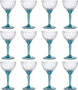 Bormioli Rocco Florian Espresso-Martini-Gläser – 240 ml – Blau – 12 Stück