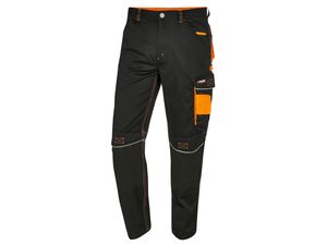 PARKSIDE PERFORMANCE® Pánské pracovní kalhoty (56, ?erná/oranžová)