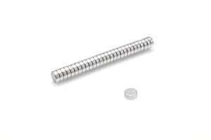 Neodym-Magnete zylindrisch 6 x 2 mm 100 Stück  N38