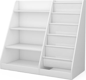 Vicco Kinderregal Conny, 90 x 80.5 cm mit großen Ablagen, Weiß