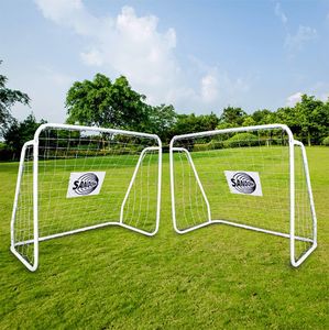 Sandora 2er Set Fußballtor 124x96x61cm weiß 22060