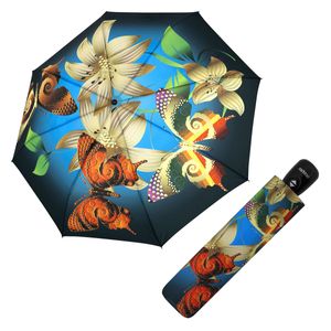 Doppler Lilium Pongee plně automatický deštník s liliemi