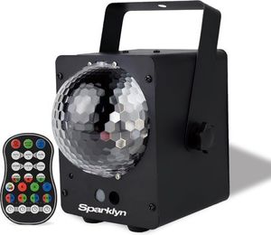 Sparklyn Discolicht 2-in-1 mit Disco Laser - Mit Fernbedienung - Party Laser - 60 Kombinationen - Disco Lampe - Discokugel