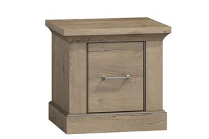 Nočný stolík Konsimo "VETIS", béžová farba, drevotrieska, Classic, 38,5x50x37 cm