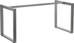 Kovový rámový rám na písací stôl alebo stôl NY-131A, nastaviteľná dĺžka, nastaviteľné nohy, rozmery 100-160x60x72,5 cm, šedá