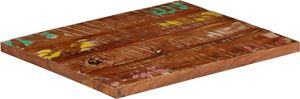 vidaXL Tischplatte 60x50x2,5 cm Rechteckig Altholz Massiv