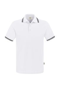 HAKRO Poloshirt Twin-Stripe 805, weiß/schwarz, XL