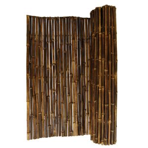 Sichtschutz aus Bambus - Rollzaun BLACK (Höhe x Breite) - 200 x 180 cm