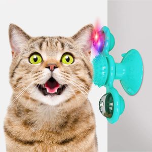 Windmühle Katzenspielzeug, Plattenspieler Katzenspielzeug mit Katzenminze und Glühender Ball interaktives katzenspielzeug Kratzen Tickle Cats Haarbürste Katzenbiss Puzzle katzenspielzeug
